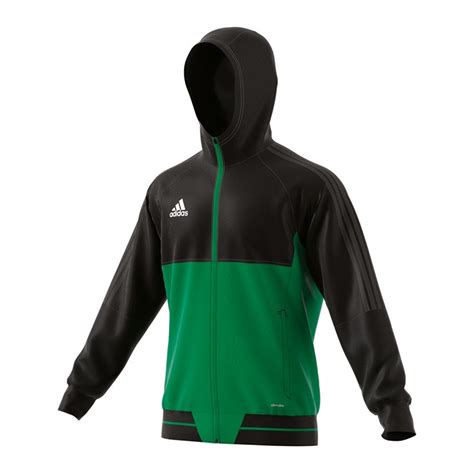 adidas Tiro 17 Präsentationsjacke Schwarz Grün